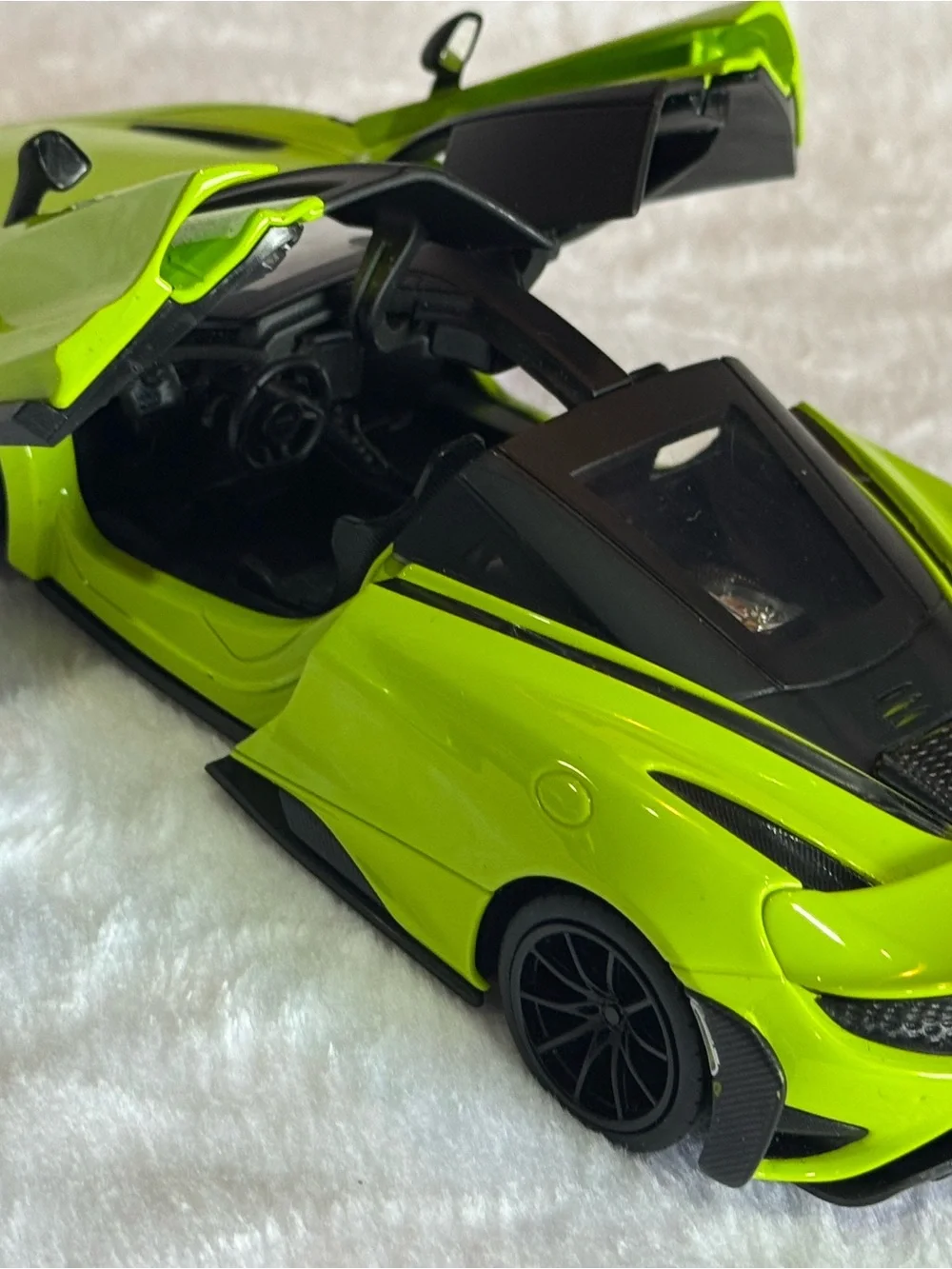 Kids Toy Race Car - Neon Green Die-Cast Vehicle